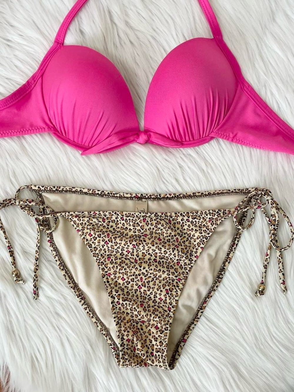 Y2K pink cheetah bikini by Penti